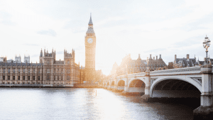 Picture of London and the houses of parliament and big ben